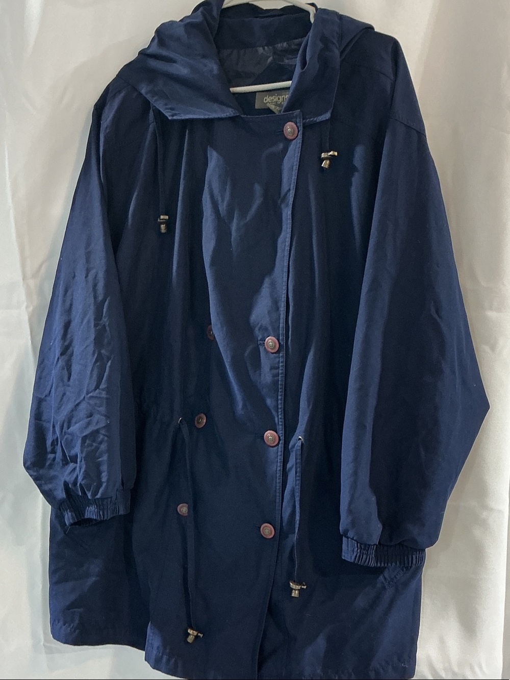 Lane Bryant Designs Navy Hooded Utility Jacket